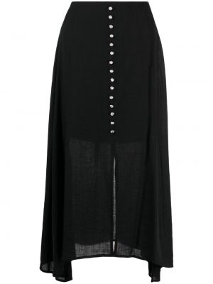 Plisovaná sukňa na gombíky B+ab čierna