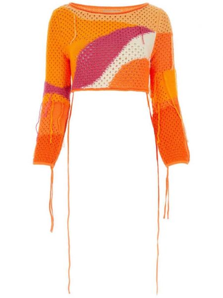 Kort sweater House Of Sunny orange