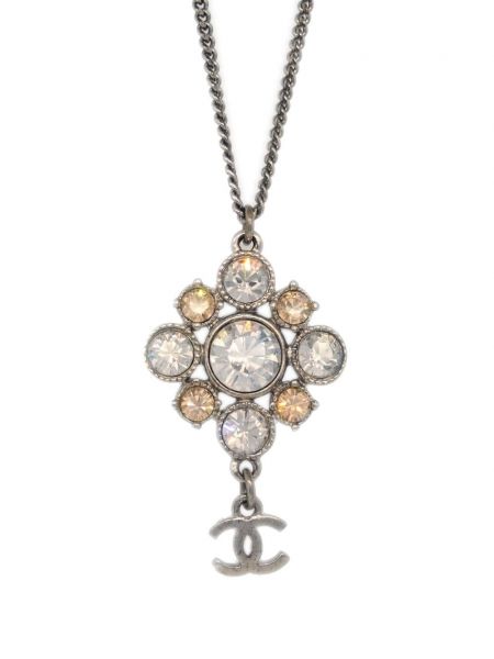 Srebrna ogrlica Chanel Pre-owned srebrena
