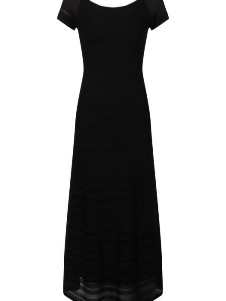 Платье из вискозы Ralph Lauren черное