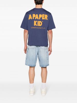 Mustriline puuvillased t-särk A Paper Kid