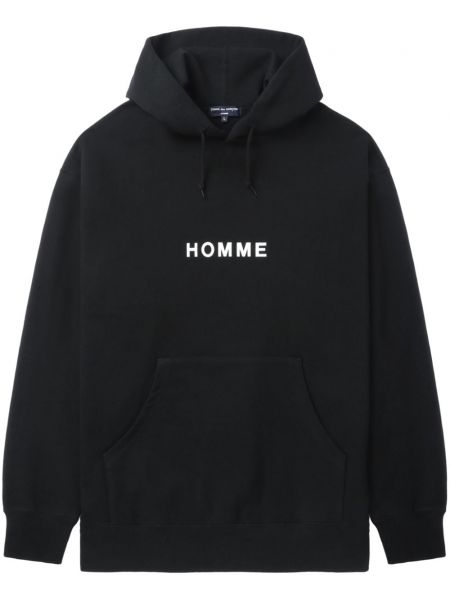 Baskılı hoodie Comme Des Garçons Homme siyah