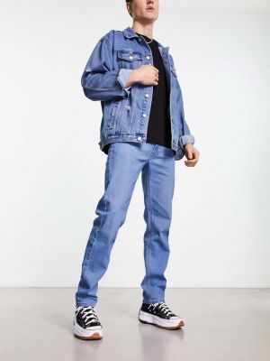 Прямые джинсы Lee голубые