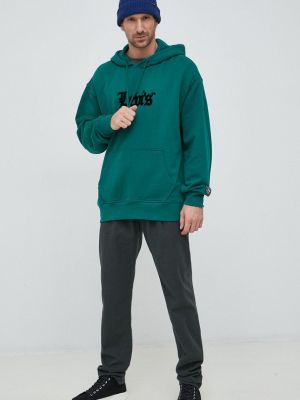 Pamučna hoodie s kapuljačom Levi's® zelena