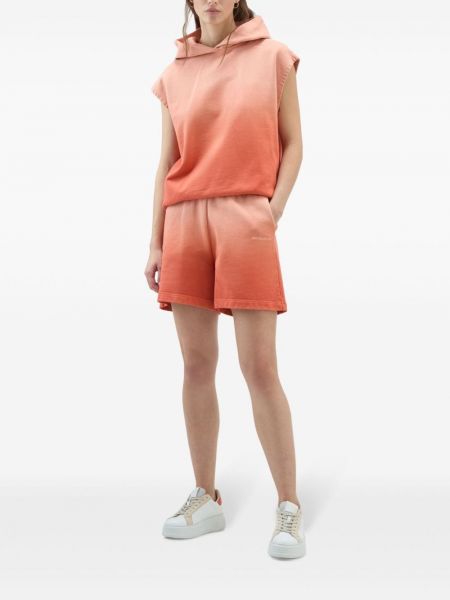 Shorts aus baumwoll mit print mit farbverlauf Woolrich pink