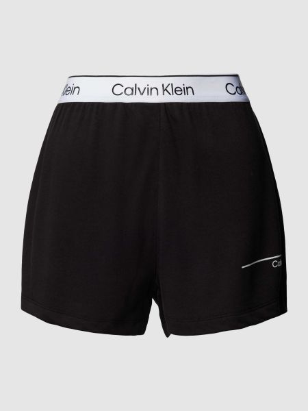 Szorty z nadrukiem relaxed fit Calvin Klein Underwear czarne