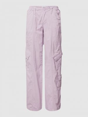 Прямые брюки с карманами Bdg Urban Outfitters фиолетовые