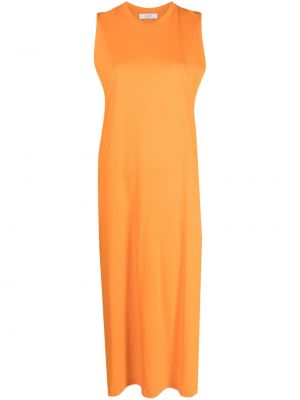 Sukienka midi bez rękawów bawełniana Roseanna pomarańczowa