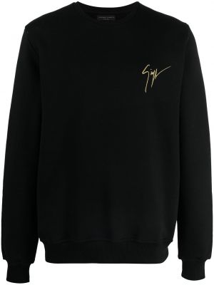 Sweatshirt mit print mit rundem ausschnitt Giuseppe Zanotti schwarz