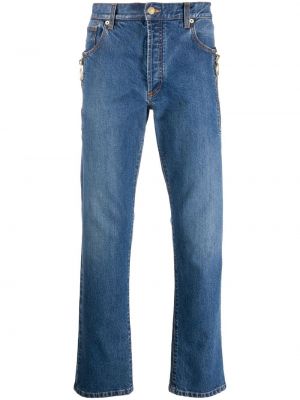 Zip jeans med normal passform Moschino blå