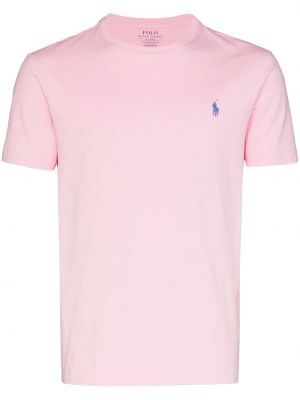 Camiseta con bordado Polo Ralph Lauren rosa