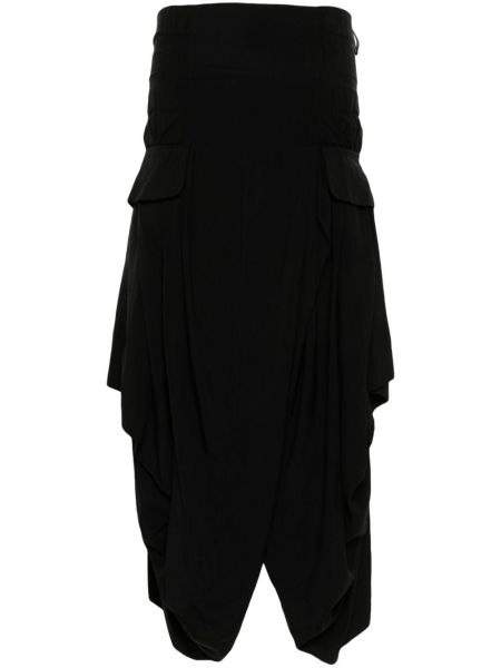 Asymetrická sukňa John Galliano Pre-owned čierna