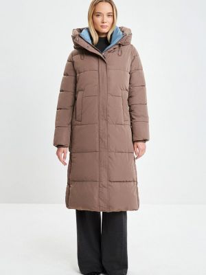 Утепленная куртка Zarina коричневая