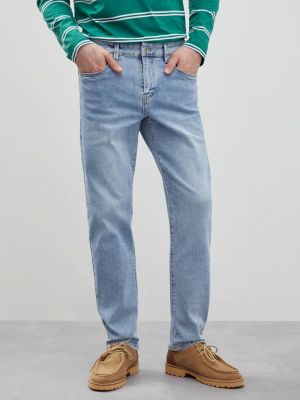 Прямые джинсы Finn Flare голубые