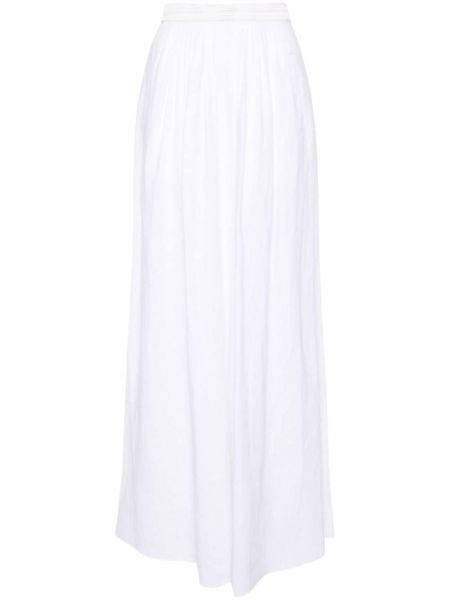 Παντελόνι σε φαρδιά γραμμή Giorgio Armani λευκό