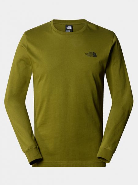 Marškinėliai ilgomis rankovėmis ilgomis rankovėmis The North Face žalia