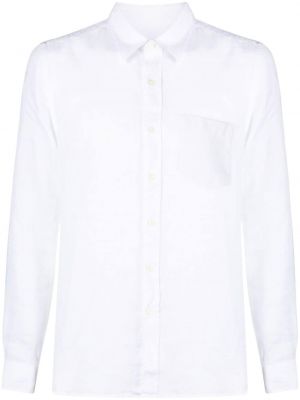 Chemise en lin avec manches longues 120% Lino blanc