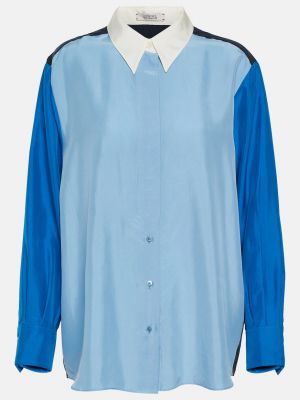 Шелковая блузка Dorothee Schumacher синяя
