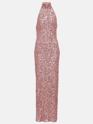 Макси рокля Rotate Birger Christensen розово