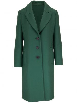 Zelený vlněný kabát Carolina Herrera