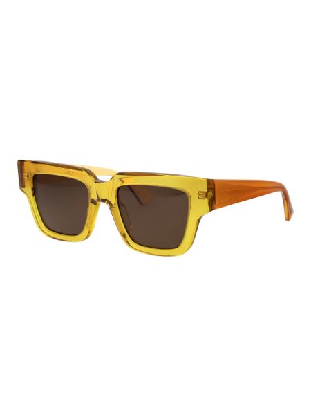 Okulary przeciwsłoneczne Bottega Veneta żółte