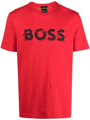 T-shirt Boss röd