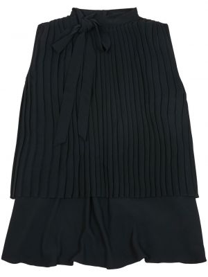Плисирана блуза без ръкави Mm6 Maison Margiela черно