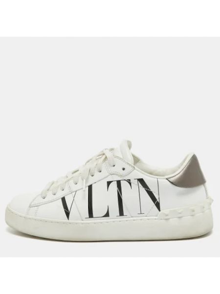 Sneakersy skórzane retro Valentino Vintage białe