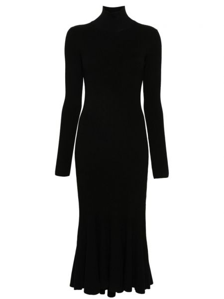 Миди рокля Balenciaga черно