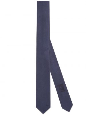 Hedvábná kravata Gucci modrá
