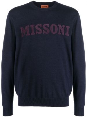Пуловер Missoni синьо