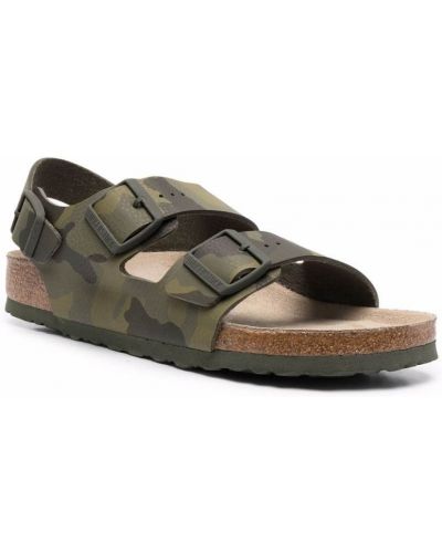 Kamuflaaž lukuga mustriline sandaalid Birkenstock roheline