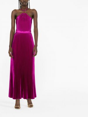 Sukienka koktajlowa plisowana L'idée fioletowa