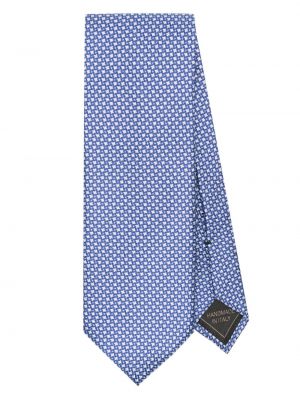 Cravatta di seta con stampa Brioni