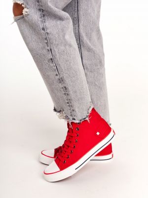 Csillag mintás tornacipő Big Star Shoes piros