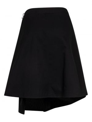Plisované asymetrické bavlněné sukně Honor The Gift černé