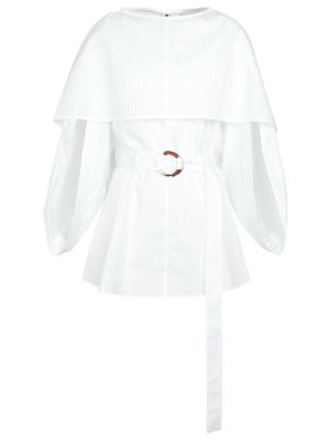 Robe longue en coton Jw Anderson blanc