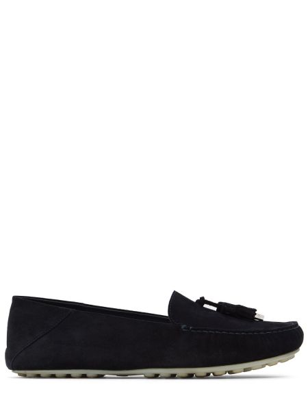 Prikket ruskind loafers Loro Piana blå