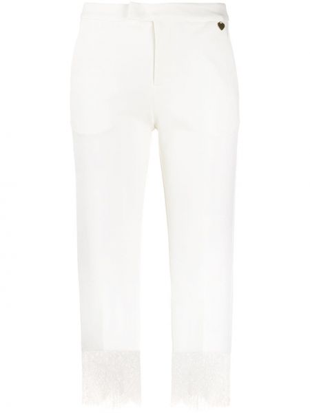 Pantalones de encaje Twinset blanco