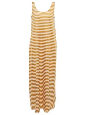 Трикотажное платье макси Max Mara, оранжевое