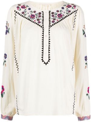 Bluză cu model floral Louise Misha alb