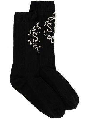 Bavlněné ponožky Simone Rocha černé