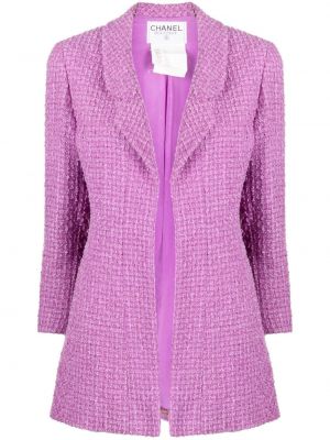 Veste en tweed Chanel Pre-owned violet