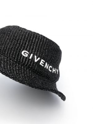 Oboustranný klobouk s potiskem Givenchy černý