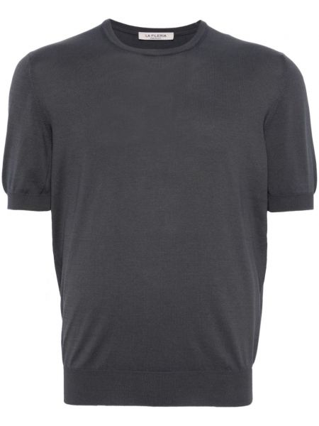 T-krekls ar apaļu kakla izgriezumu Fileria pelēks