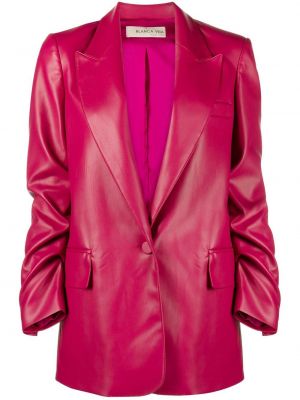 Růžové kožené sako Blanca Vita