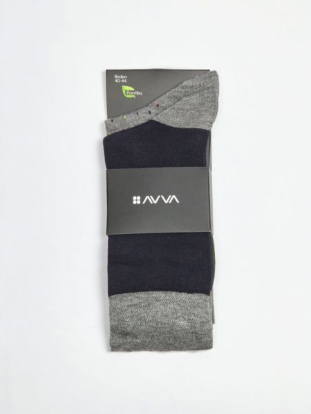 Шкарпетки з принтом Avva сині