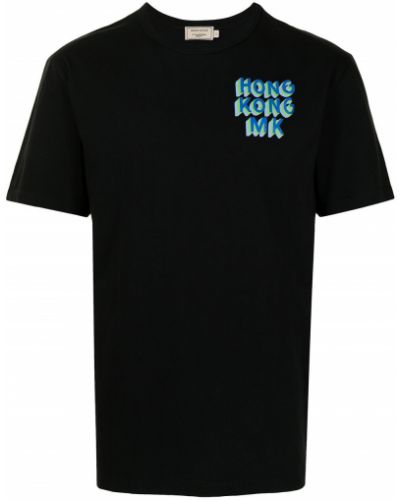 Camiseta con estampado Maison Kitsuné negro