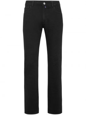 Straight fit džíny s nízkým pasem Billionaire černé