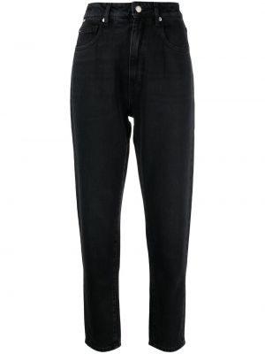 Tapered fit jeans Boss svart